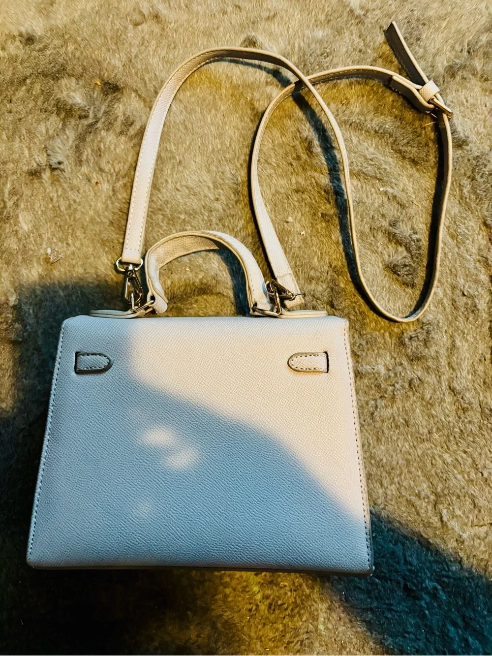 Women’s Top-Handle Crossbody Bag in Light Blue